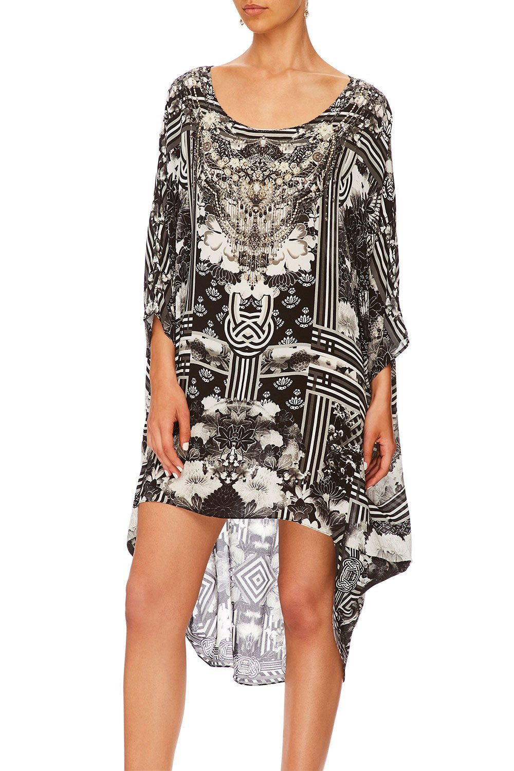 CAMILLA WILD MOONCHILD SCOOP BACK HEM DRESS