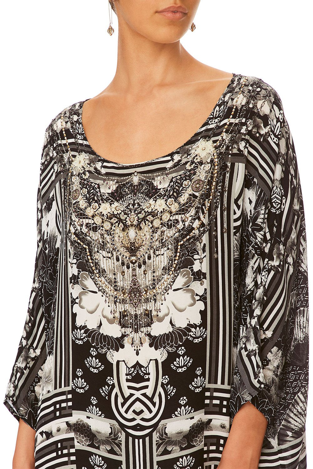 CAMILLA WILD MOONCHILD SCOOP BACK HEM DRESS