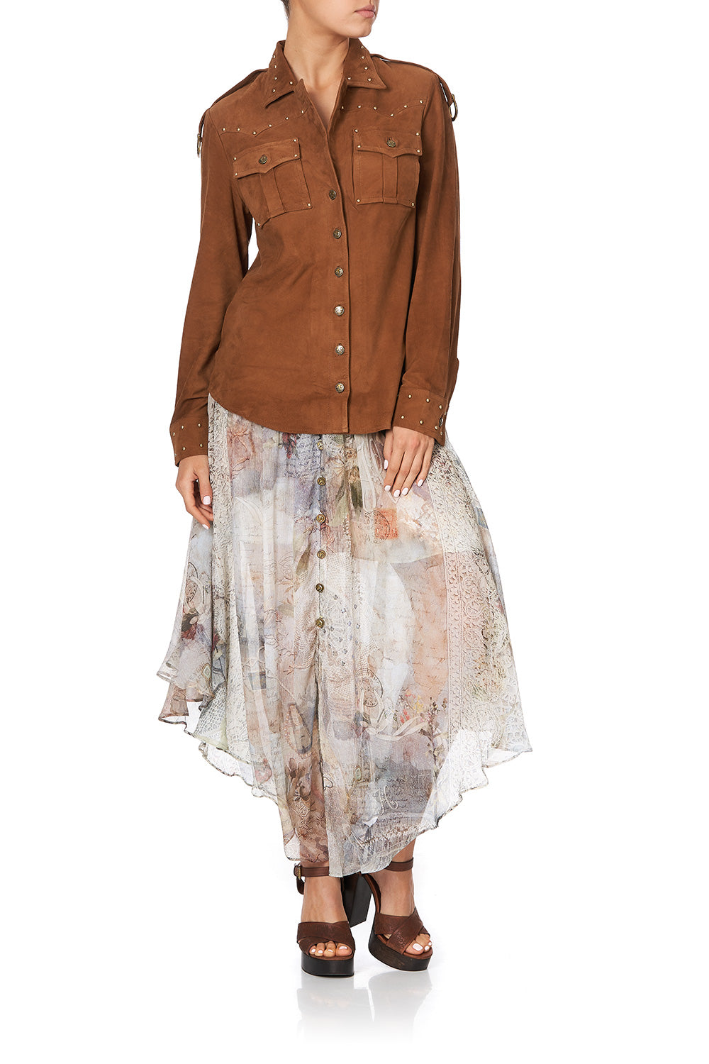 SHAPED YOKE SHIRT LETTERS FROM HILDA