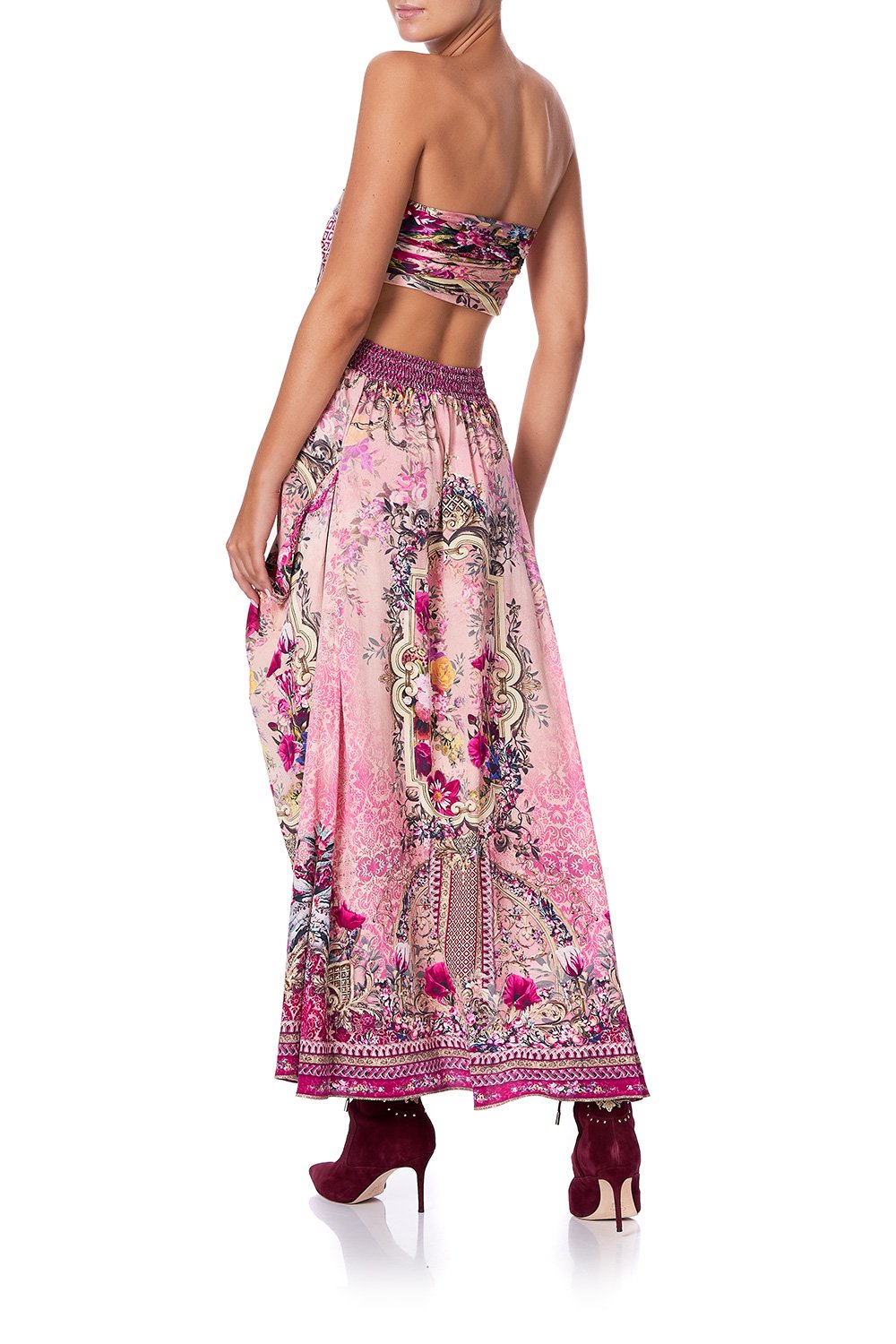 SHIRRED WAIST POCKET SKIRT LA BELLE