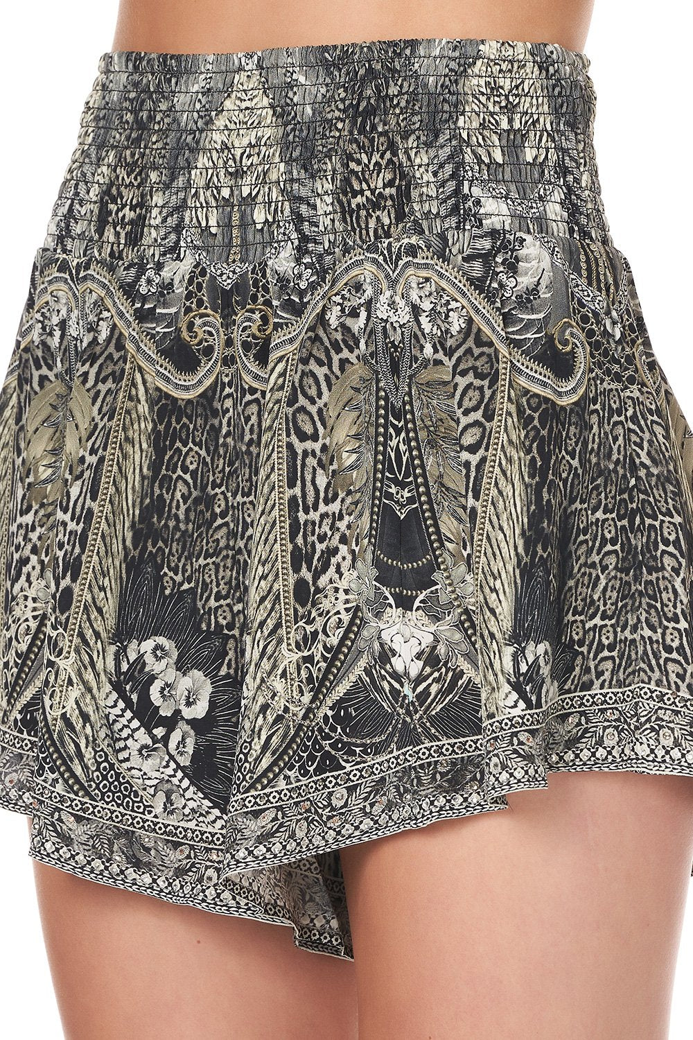 SHIRRED WAIST SHORT ONE TRIBE