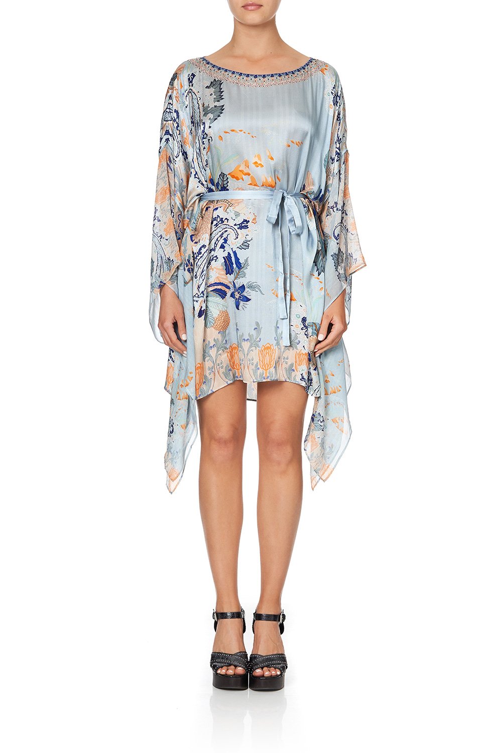 SHORT KAFTAN WITH SHEER SLEEVES FRASER FANTASIA