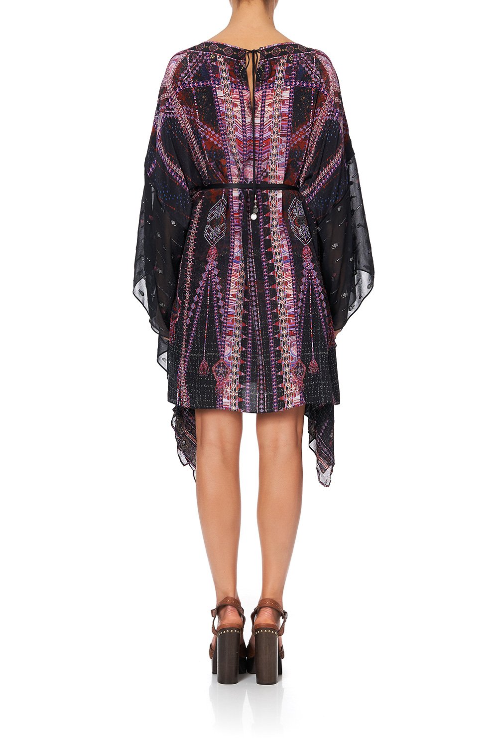SHORT KAFTAN WITH SHEER SLEEVES MINA MINA