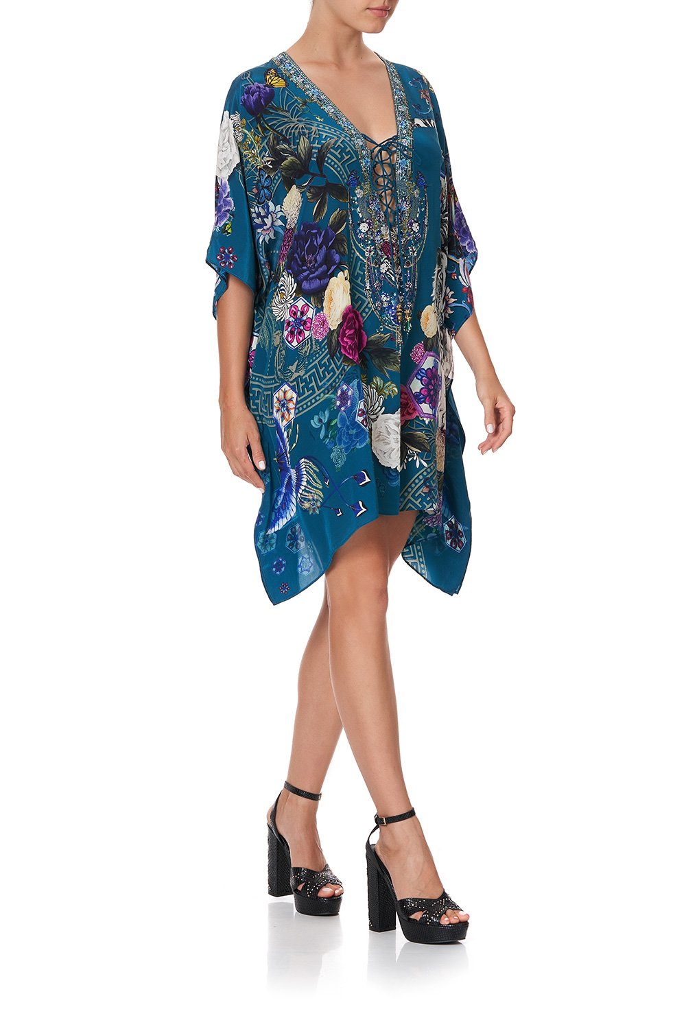 SHORT LACE UP KAFTAN LUNAR GAZING