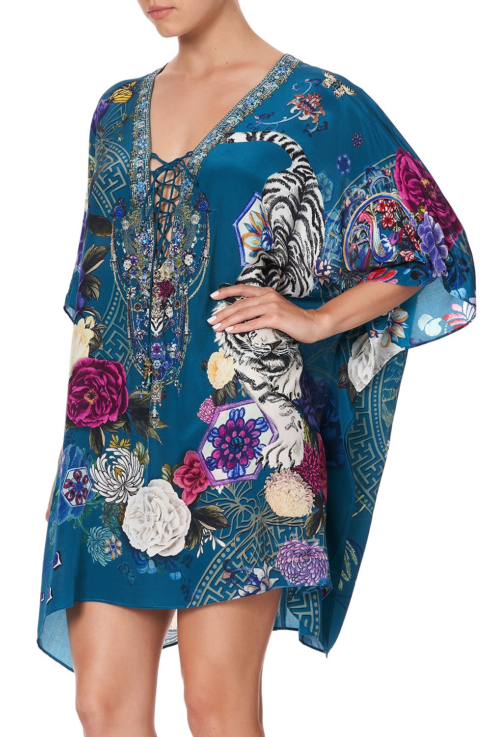 SHORT LACE UP KAFTAN LUNAR GAZING