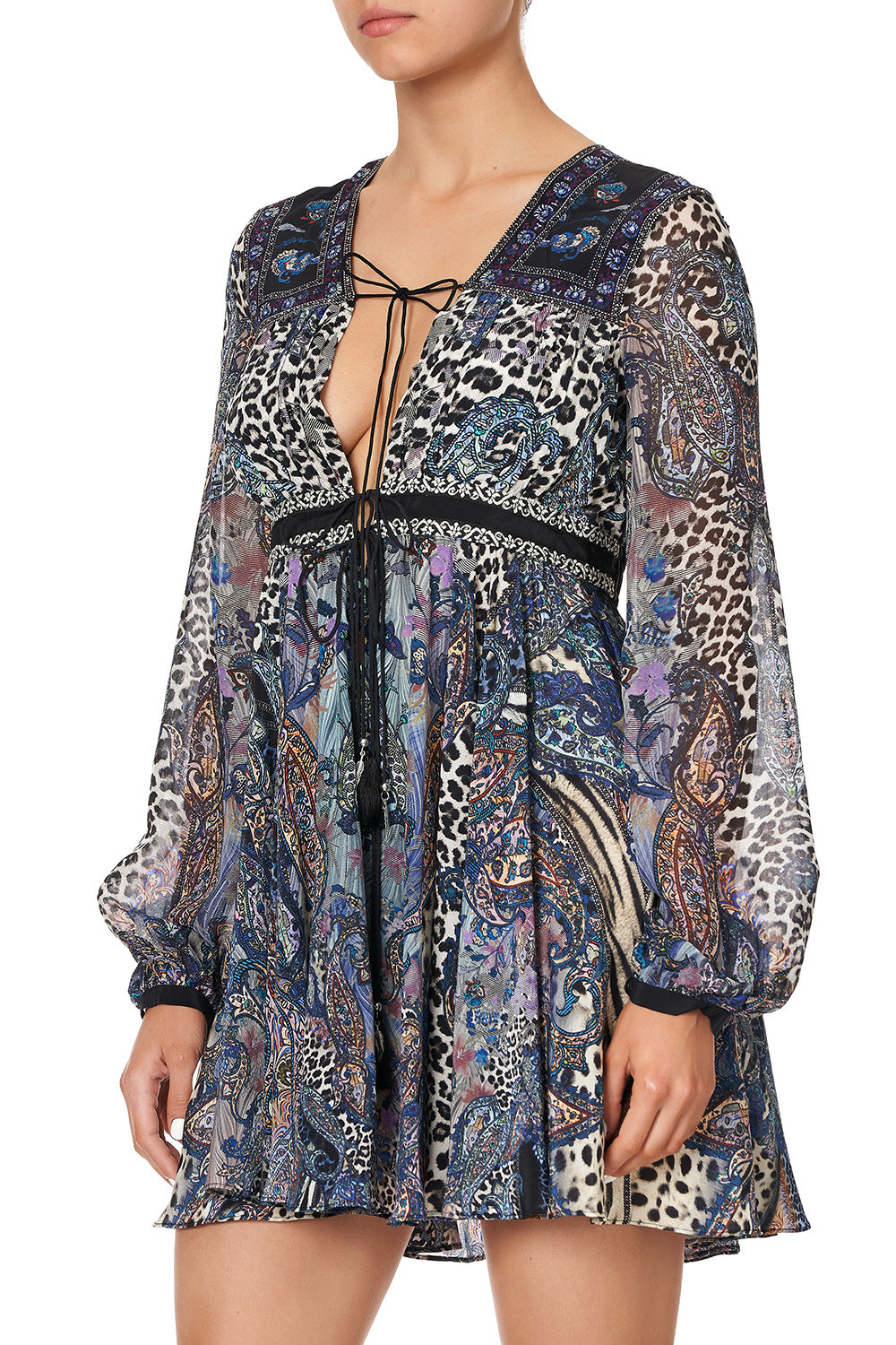 SHORT PEASANT DRESS FESTIVAL EXPRESS