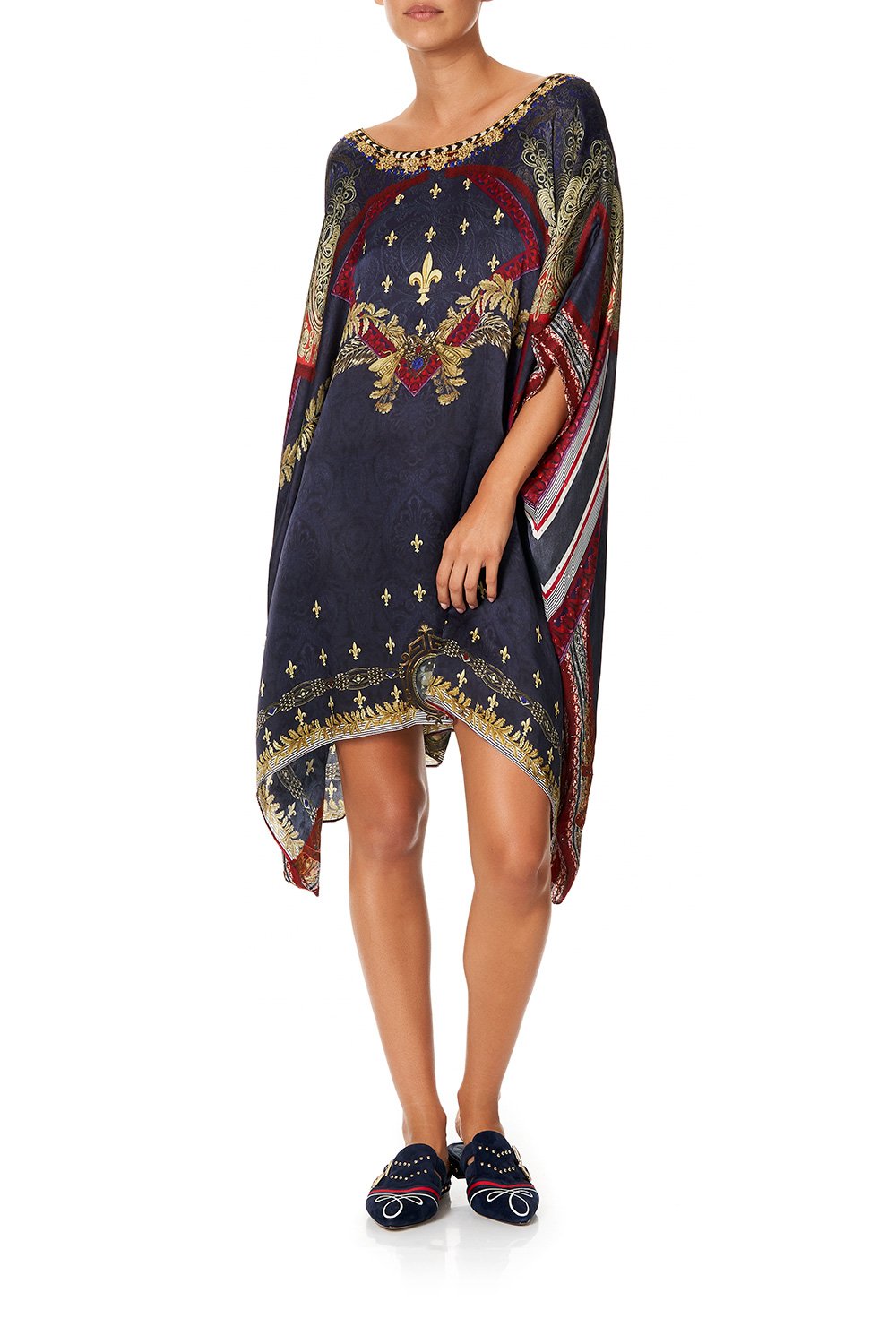 SHORT ROUND NECK KAFTAN THIS CHARMING WOMAN