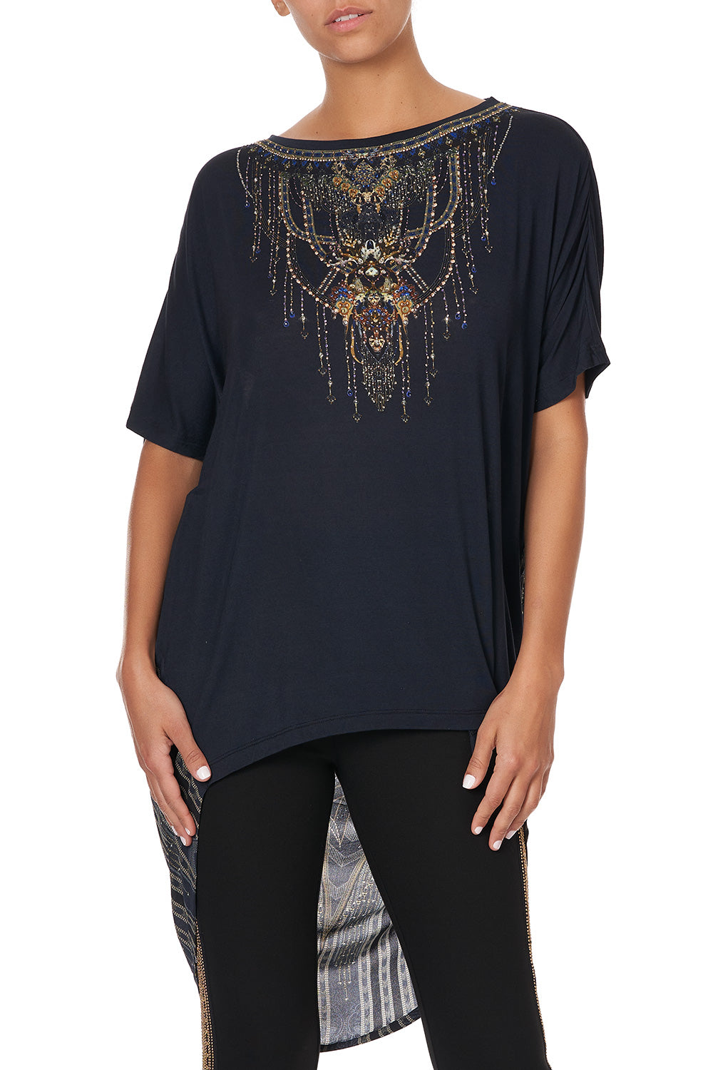 SILK BACK CREW NECK TEE GREAT SCOTT