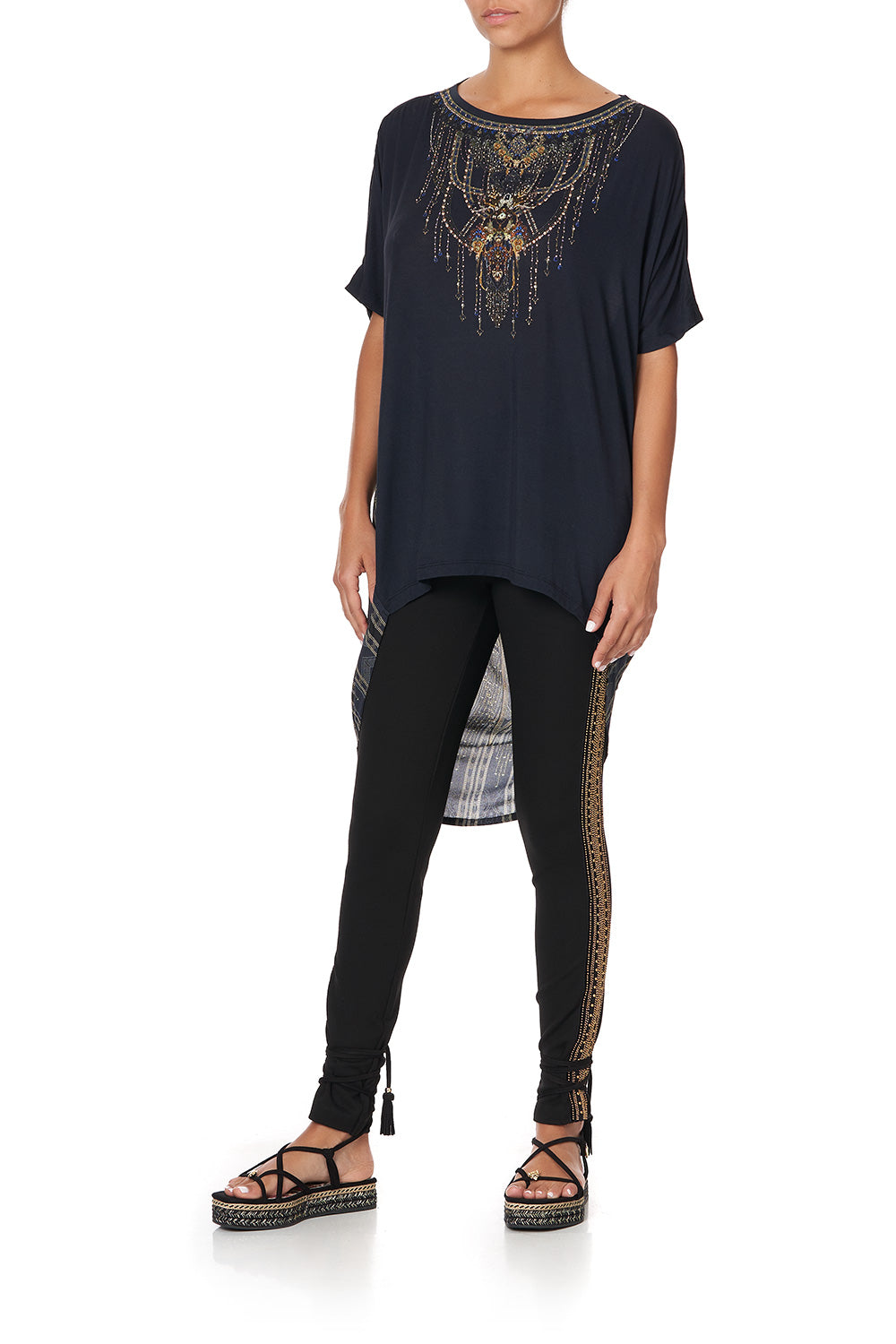 SILK BACK CREW NECK TEE GREAT SCOTT