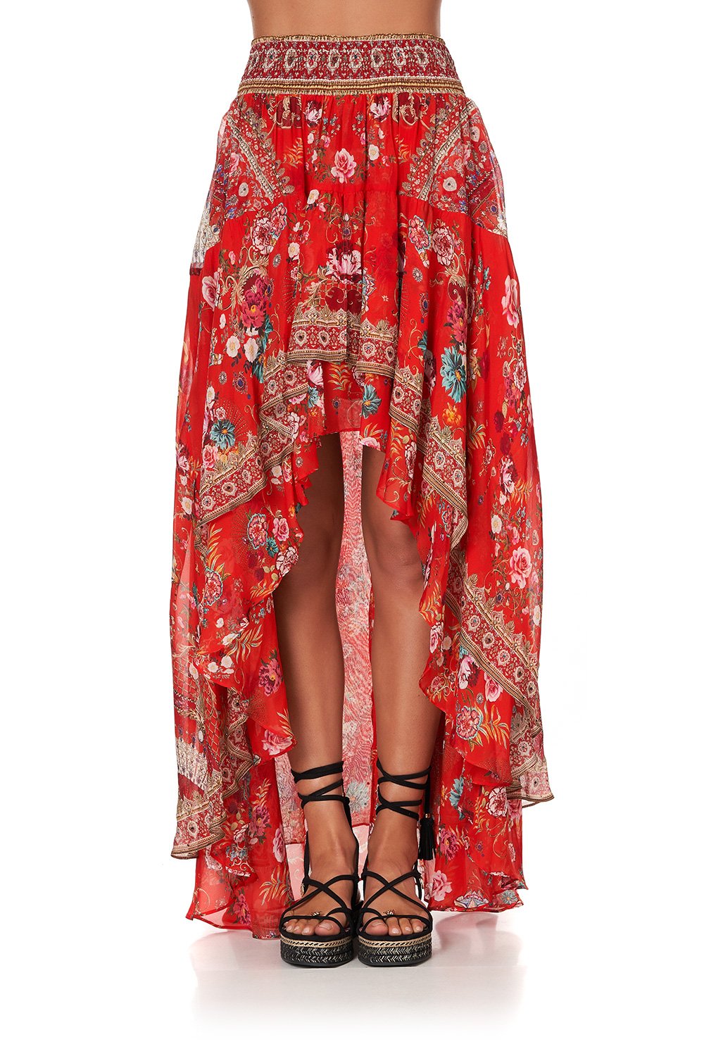 SKIRT WITH DOUBLE LAYER HEM CAMEOS CAN CAN