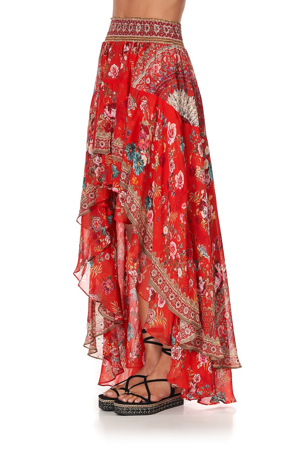 SKIRT WITH DOUBLE LAYER HEM CAMEOS CAN CAN