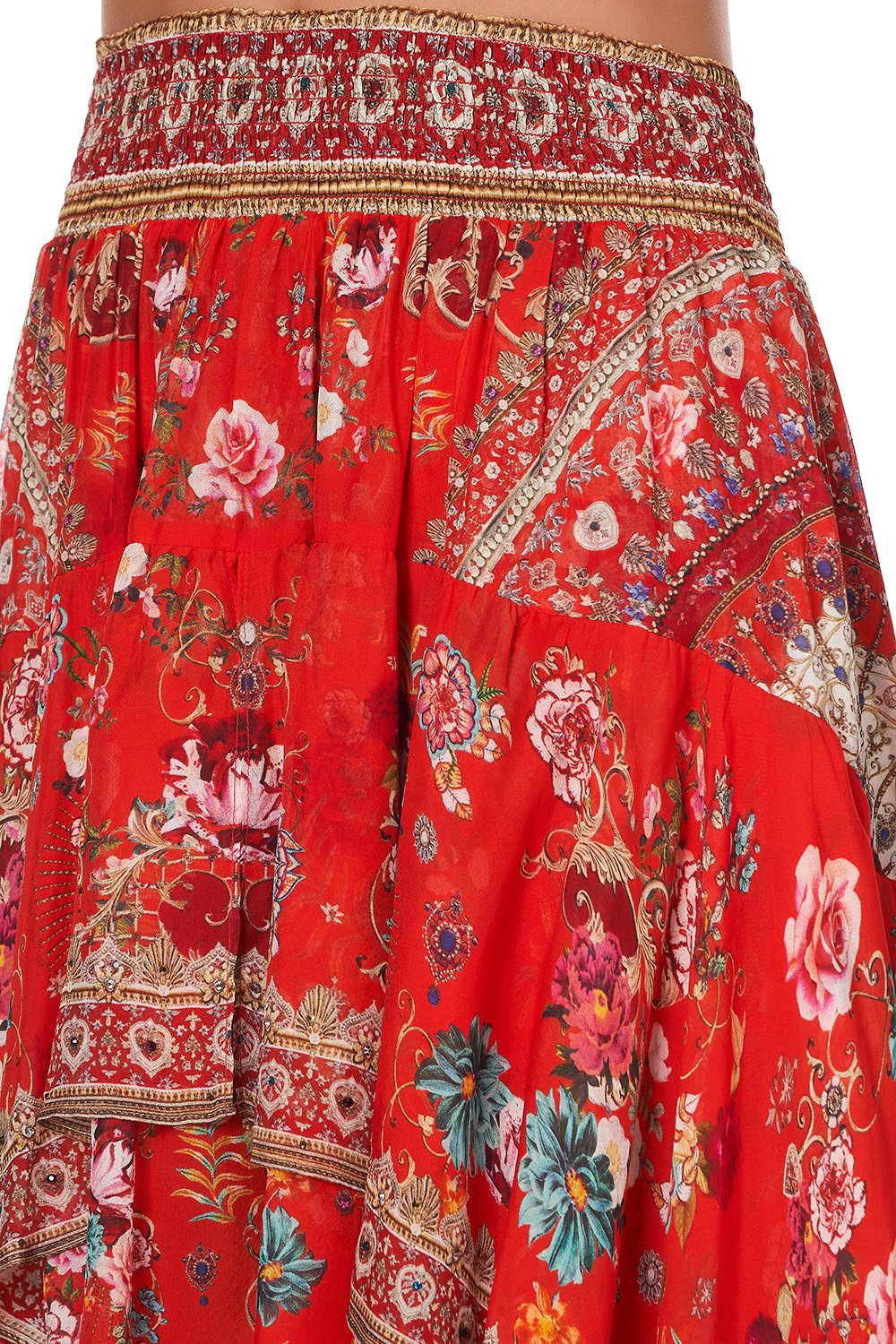 SKIRT WITH DOUBLE LAYER HEM CAMEOS CAN CAN