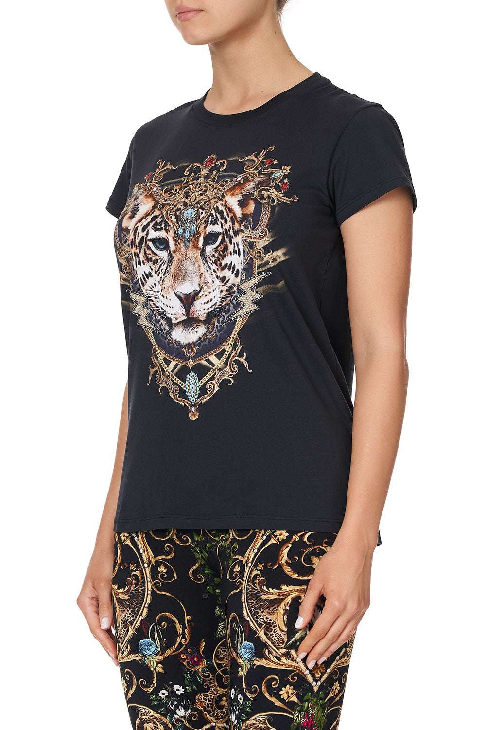 SLIM FIT ROUND NECK T-SHIRT STUDIO 54