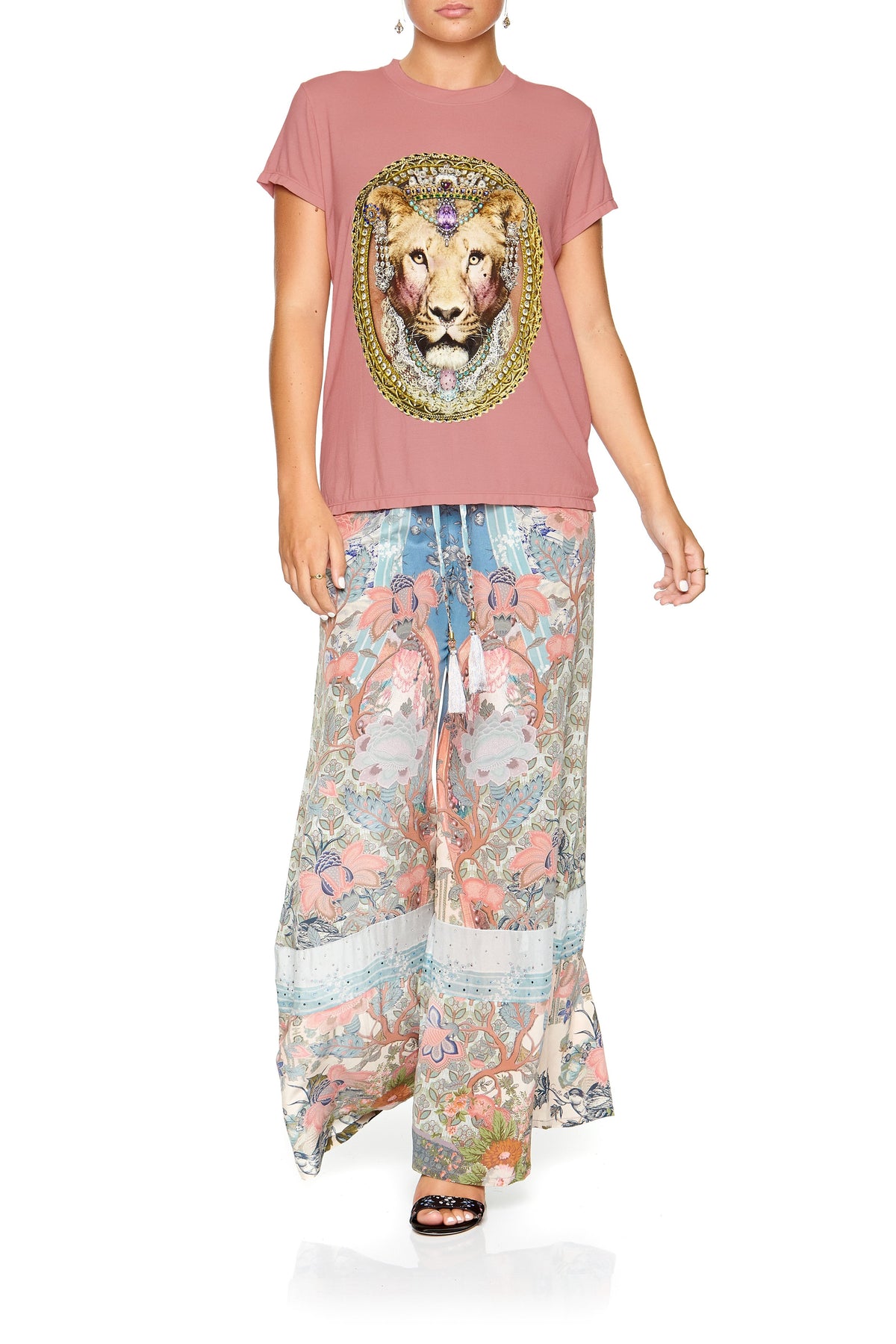 SLIM FIT ROUND NECK T-SHIRT BLANCHES BLESSING