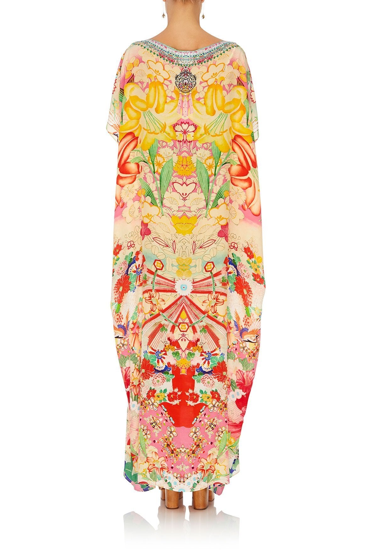 SLIM ROUND NECK KAFTAN KIMONO KISSES