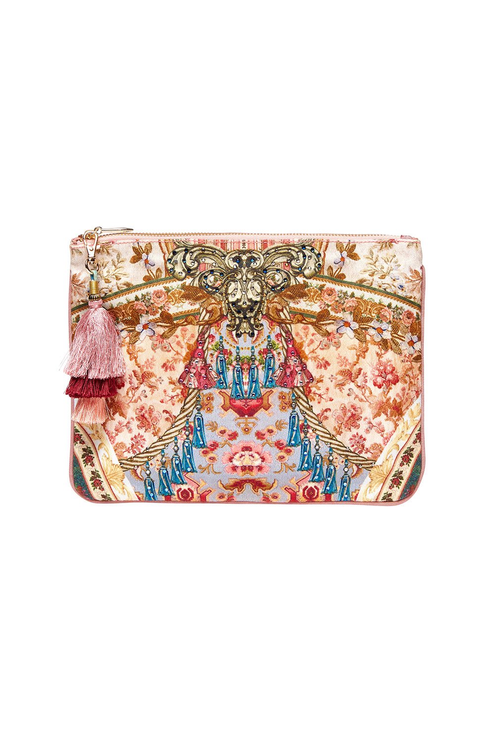CAMILLA SMALL CANVAS CLUTCH JEANNE QUEEN