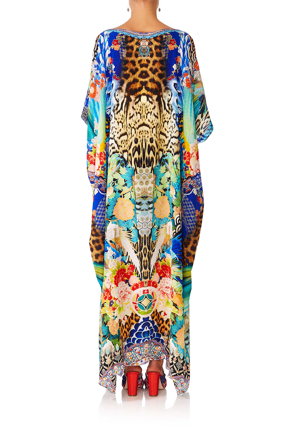 CAMILLA SPACE COWGIRL ROUND NECK KAFTAN