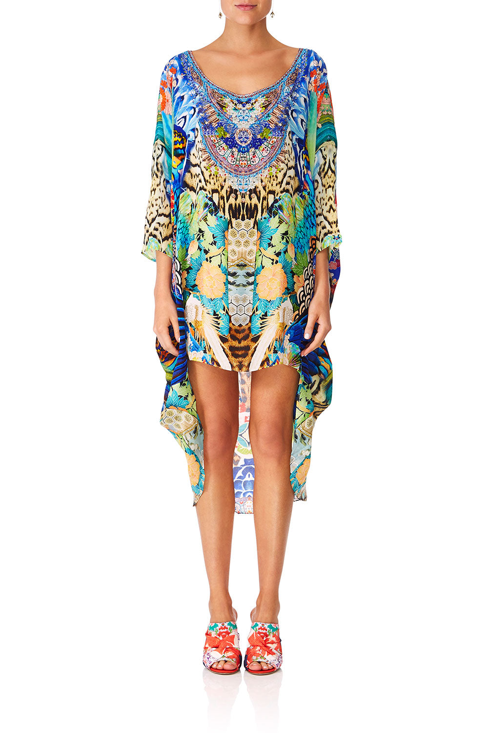 CAMILLA SPACE COWGIRL SCOOP BACK HEM DRESS