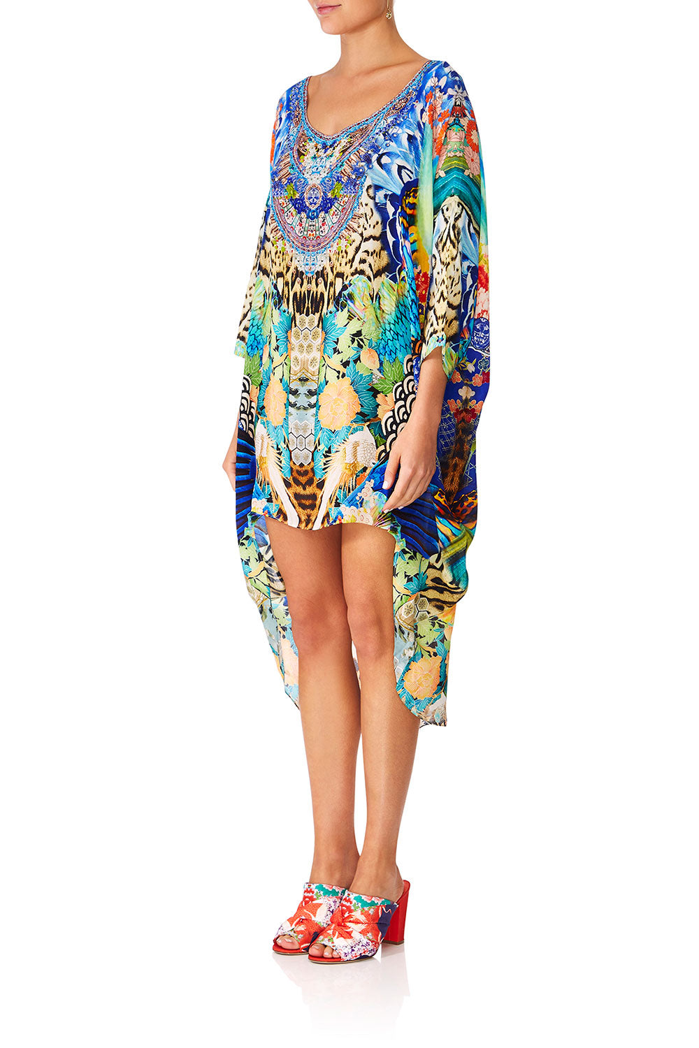 CAMILLA SPACE COWGIRL SCOOP BACK HEM DRESS