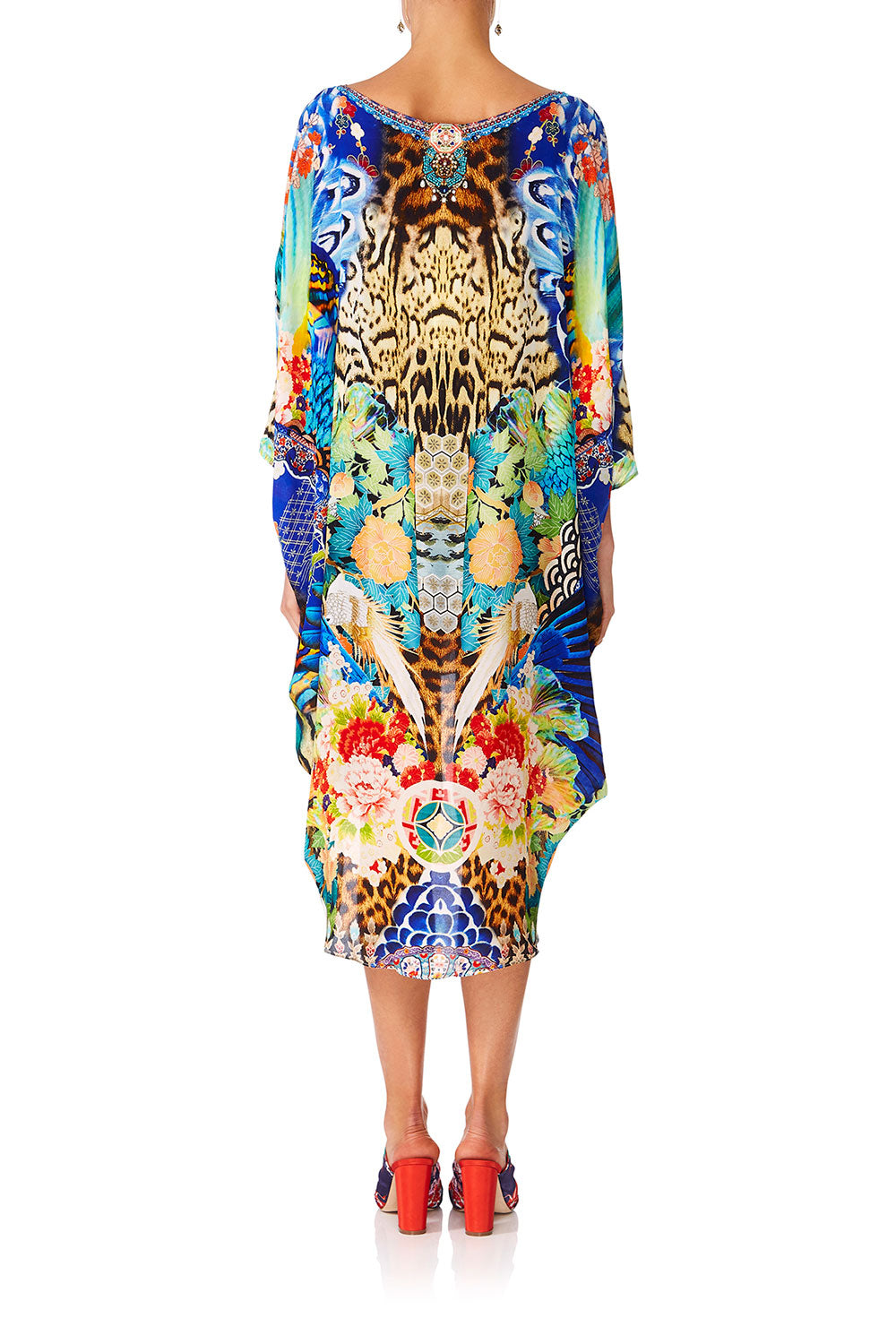 CAMILLA SPACE COWGIRL SCOOP BACK HEM DRESS