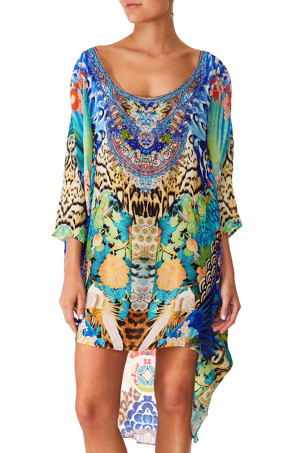 CAMILLA SPACE COWGIRL SCOOP BACK HEM DRESS