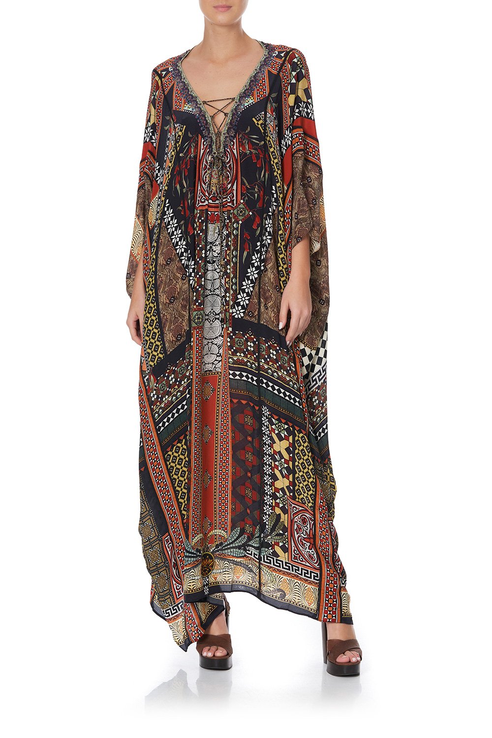 SPLICED KAFTAN PAVED IN PAISLEY