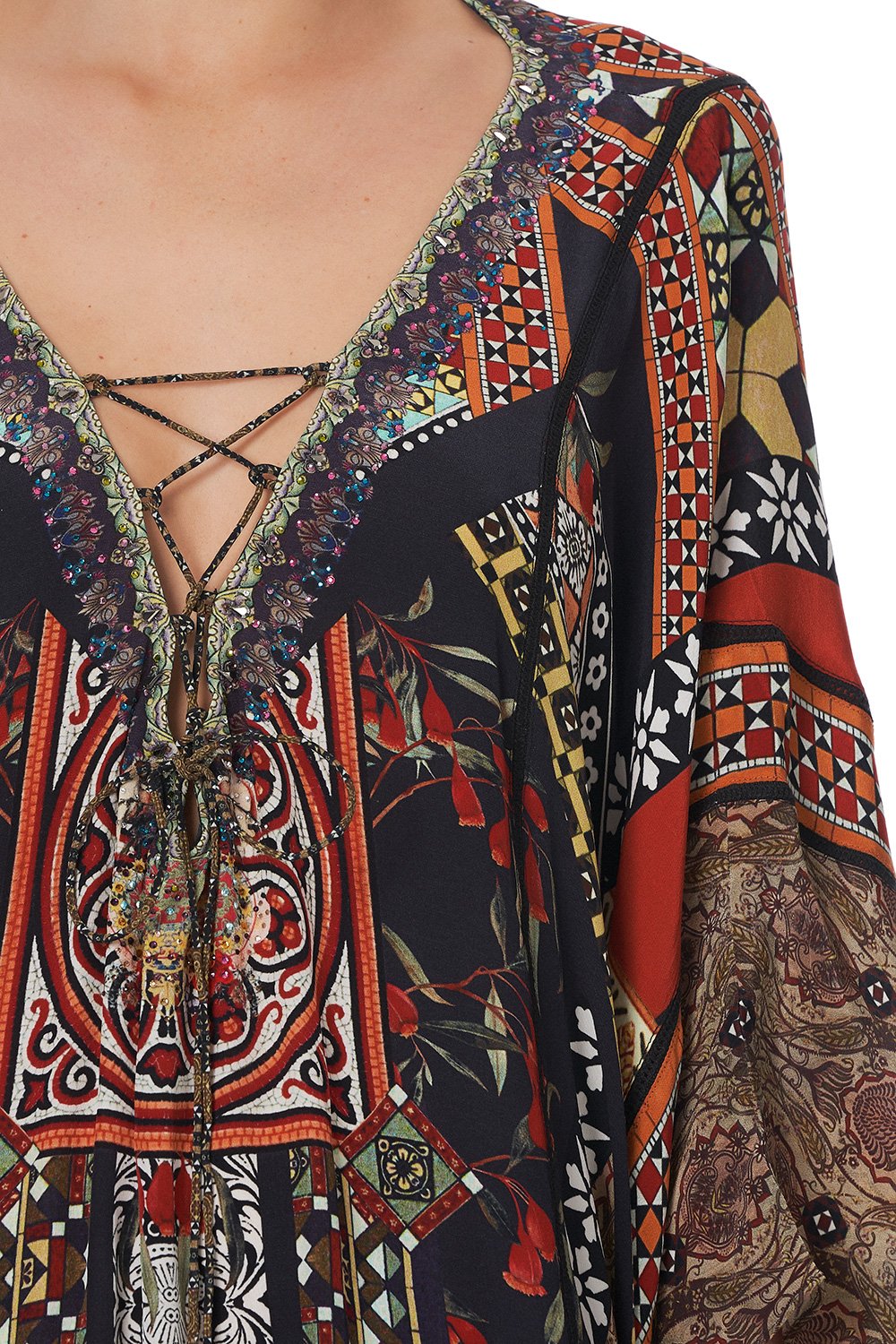 SPLICED KAFTAN PAVED IN PAISLEY