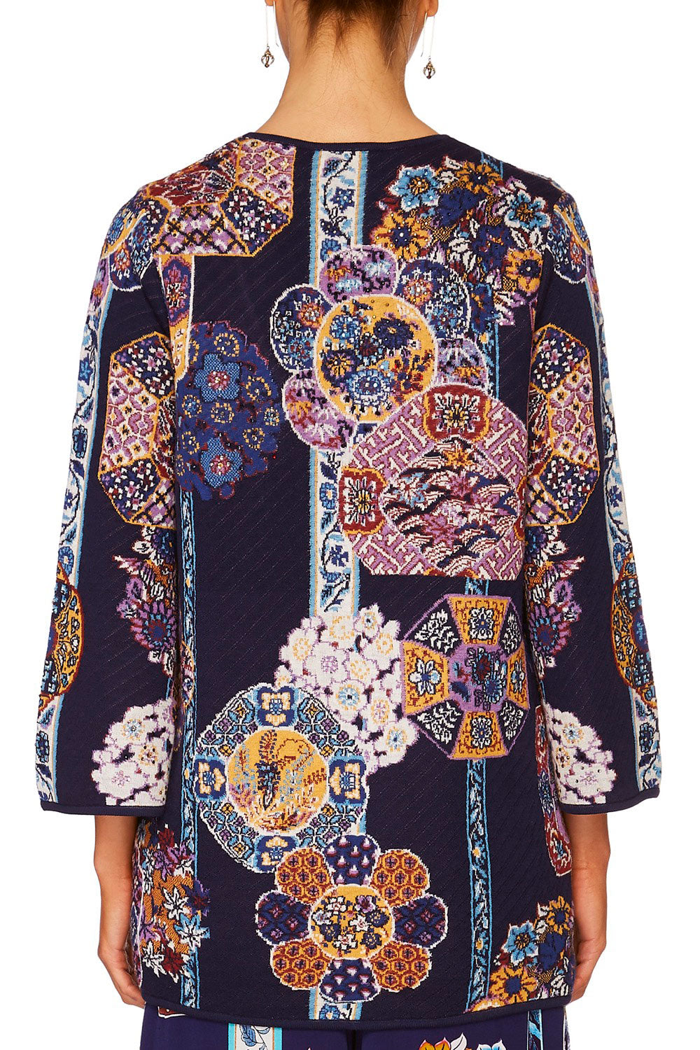 CAMILLA STAR GAZER WIDE SLEEVE KNIT W TIE FRONT