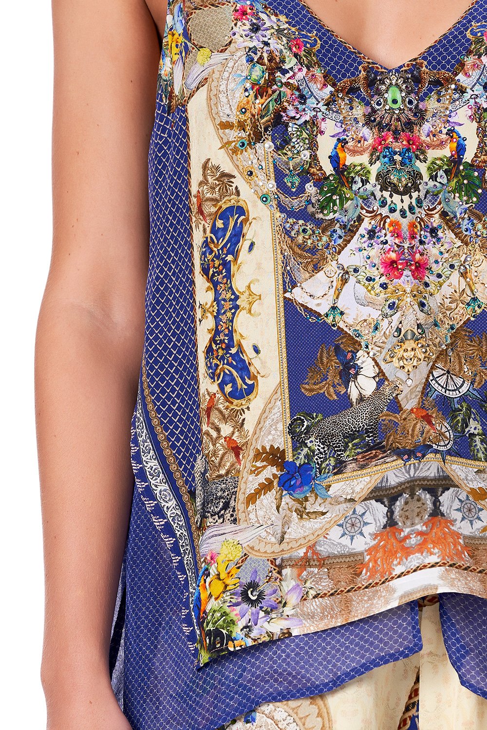 MULTILAYER V NECK TOP MUSE NOVELS