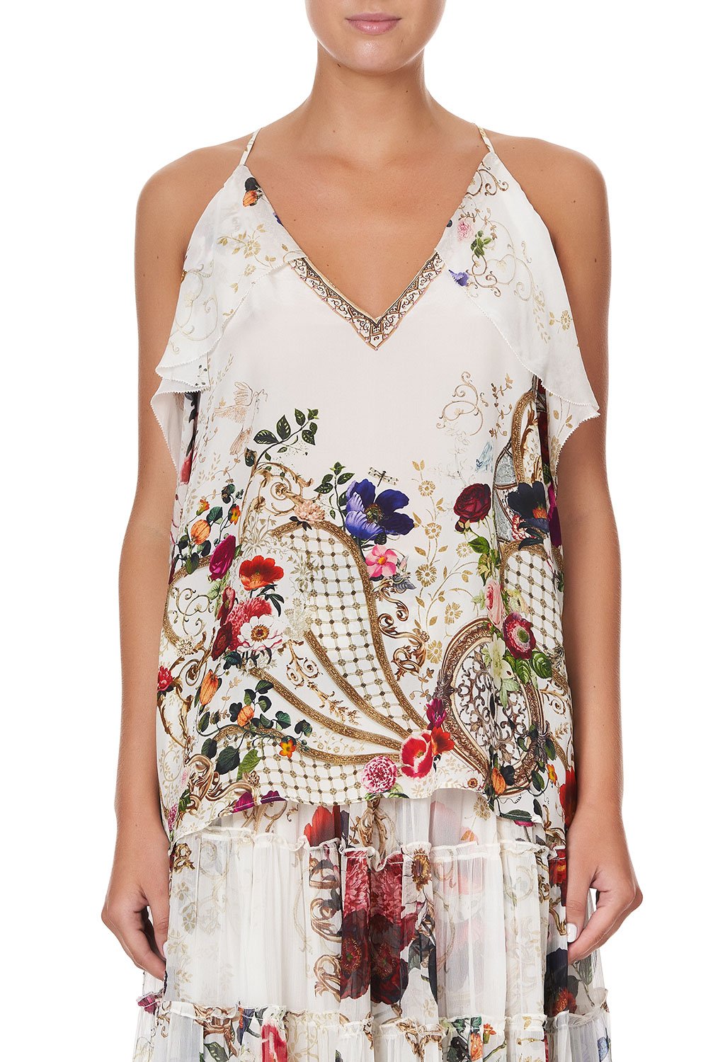 STRAP TOP WITH RUFFLE FAIRY GODMOTHER