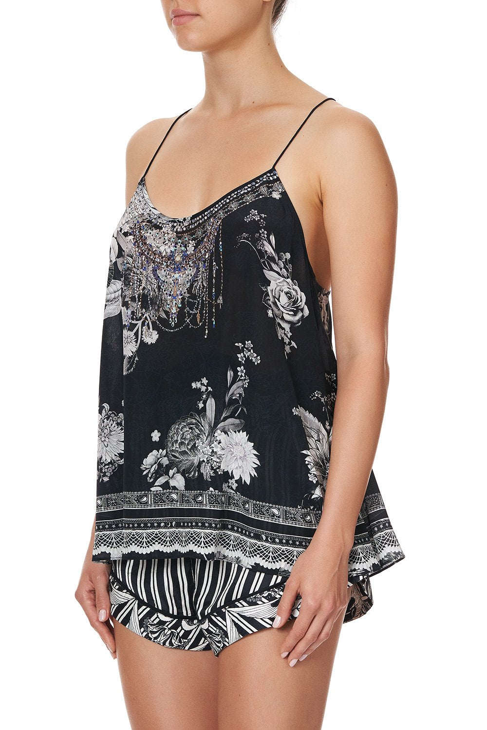 T BACK SHOESTRING TOP MOONSHINE BLOOM