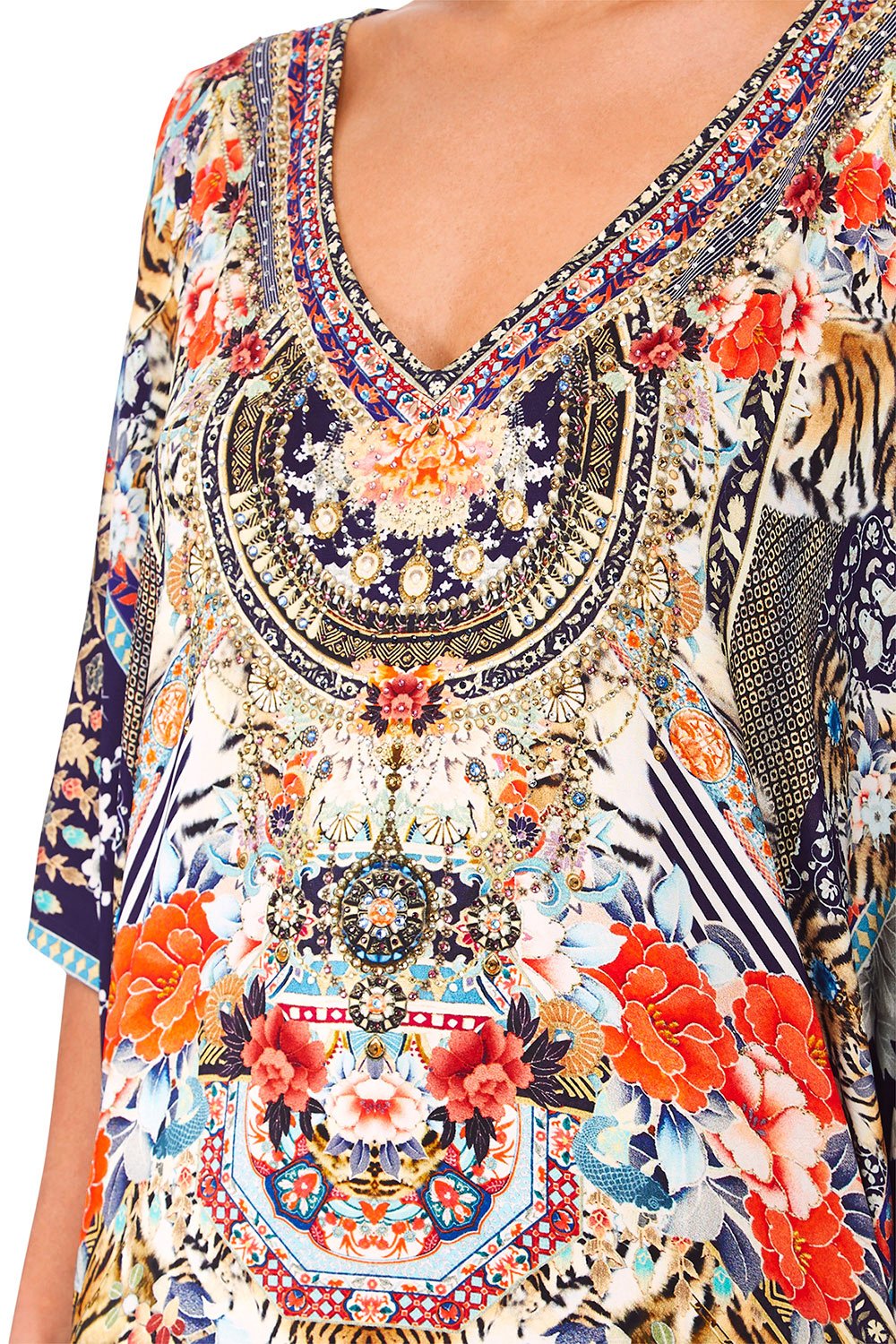 CAMILLA THE LONELY WILD BAT SLEEVE DRESS