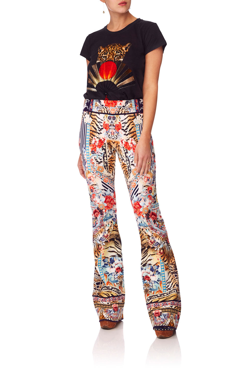 CAMILLA THE LONELY WILD TEE W SCOOP HEM