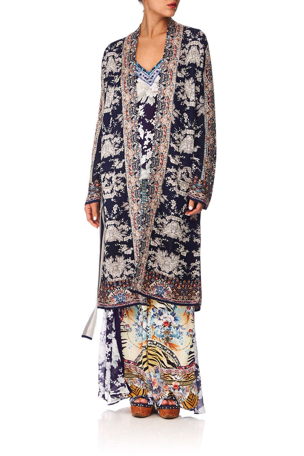 CAMILLA THE LONELY WILD KNIT WRAP W TIE