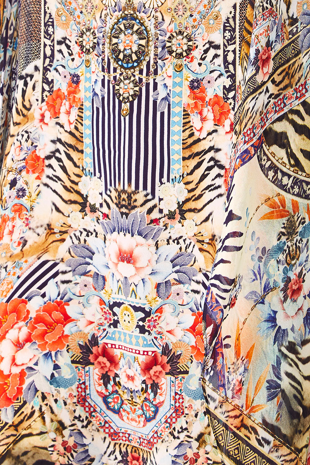 CAMILLA THE LONELY WILD MINI DRESS WLONG OVERLAY