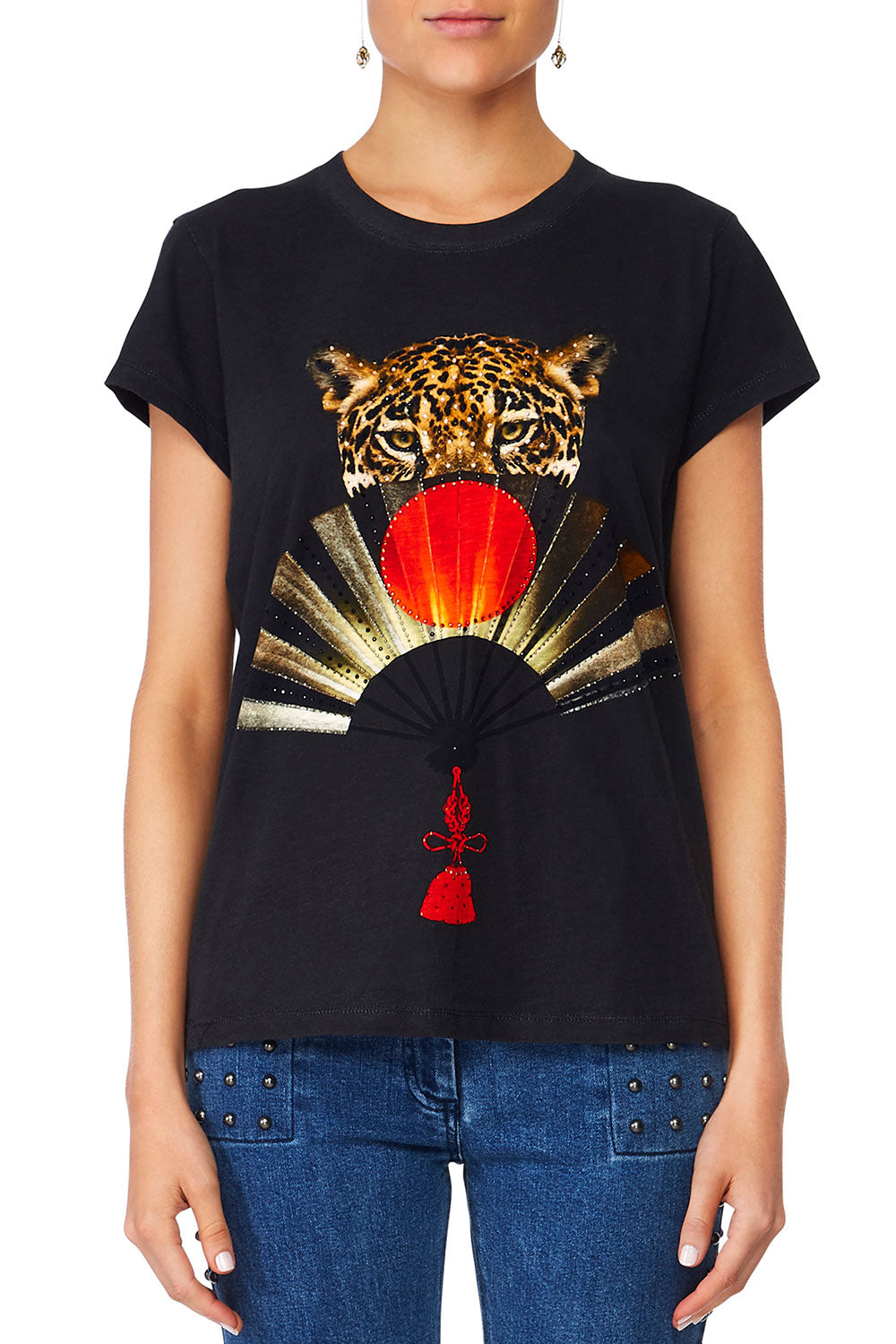 CAMILLA THE LONELY WILD TEE W SCOOP HEM