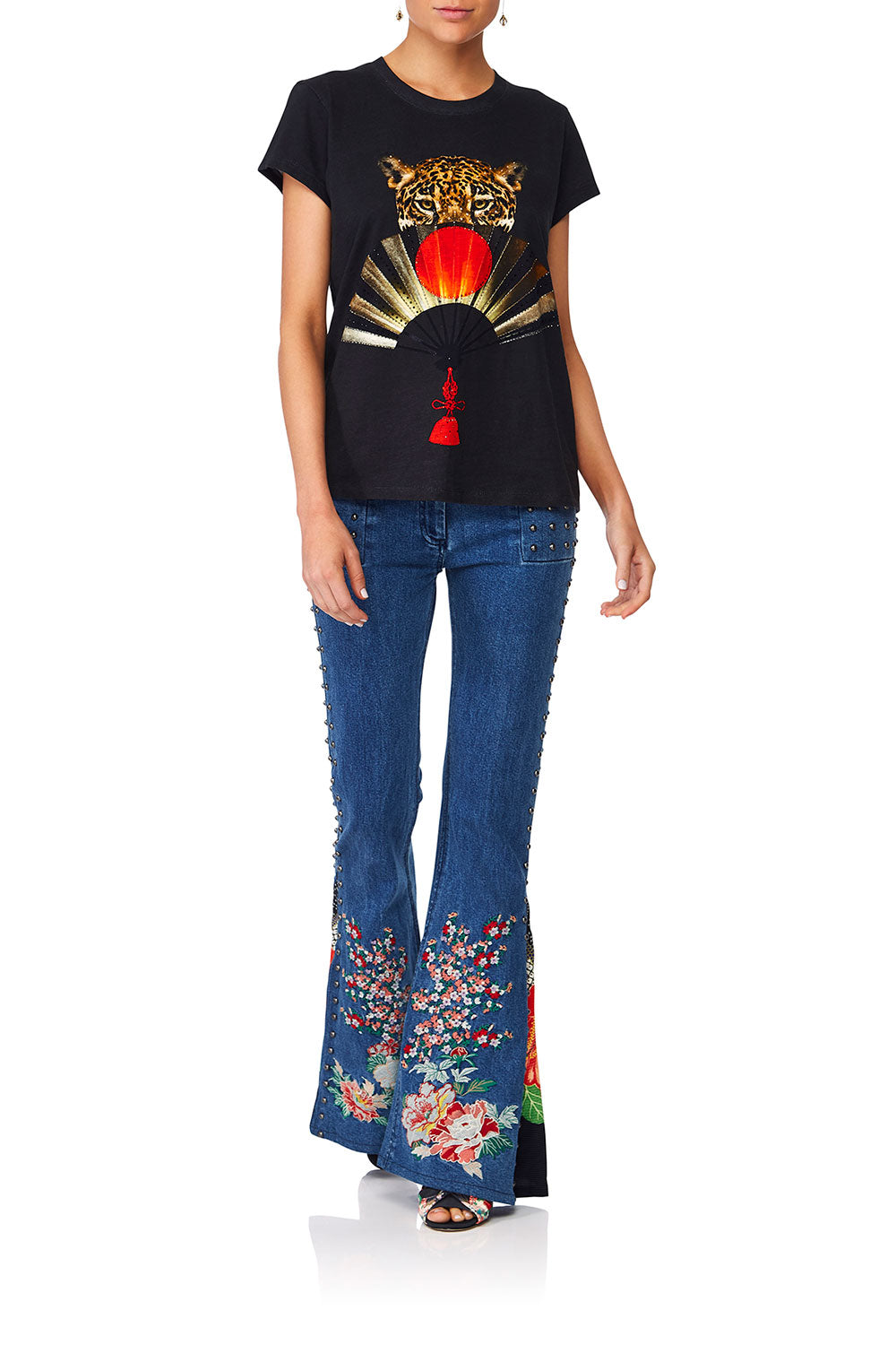 CAMILLA THE LONELY WILD TEE W SCOOP HEM