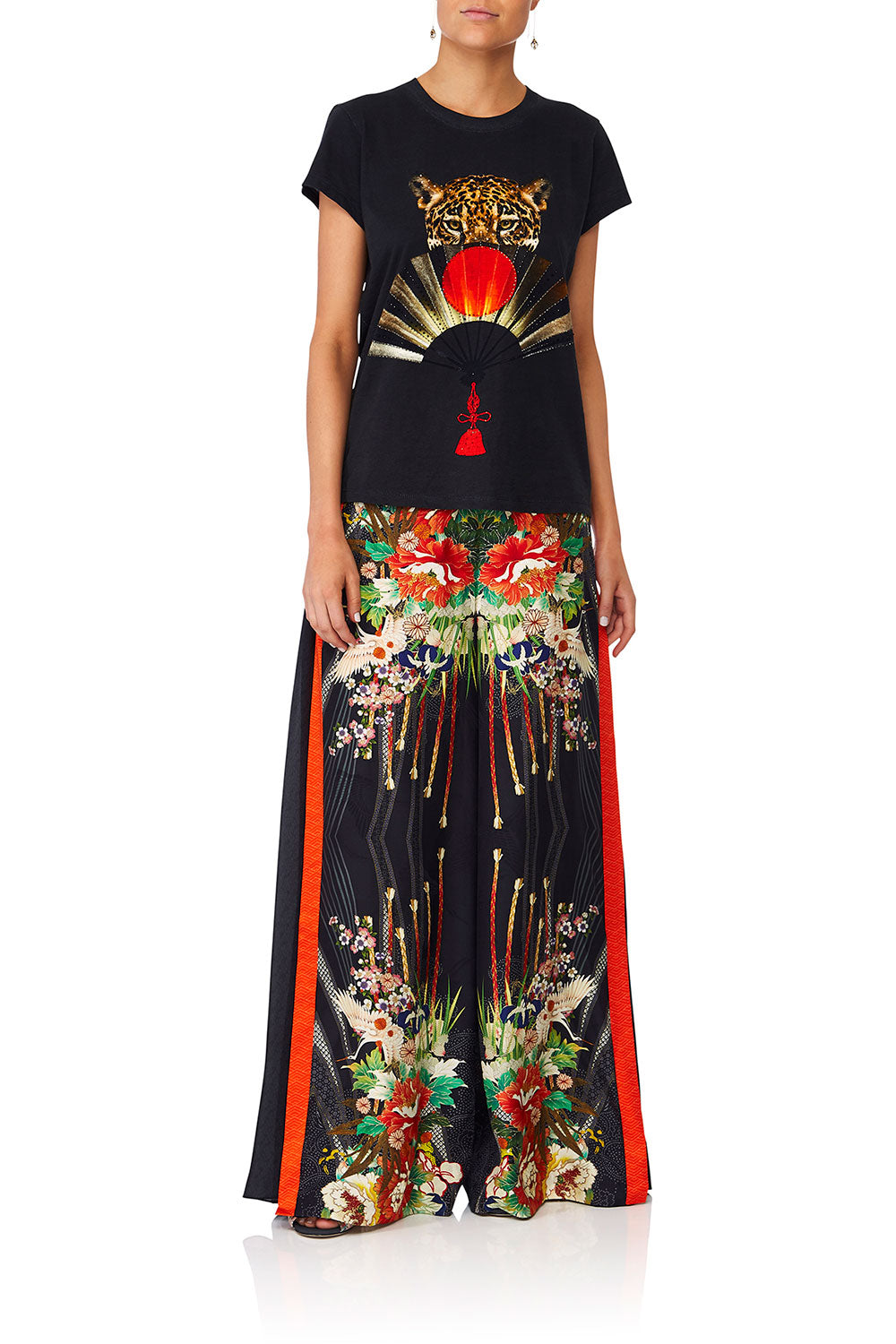 CAMILLA THE LONELY WILD TEE W SCOOP HEM