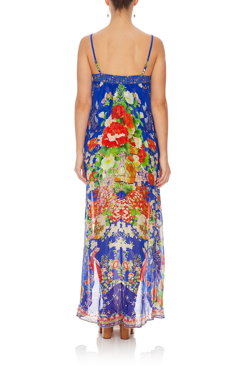 CAMILLA TIE DETAIL OVERLAY PLAYSUIT PLAYING KOI