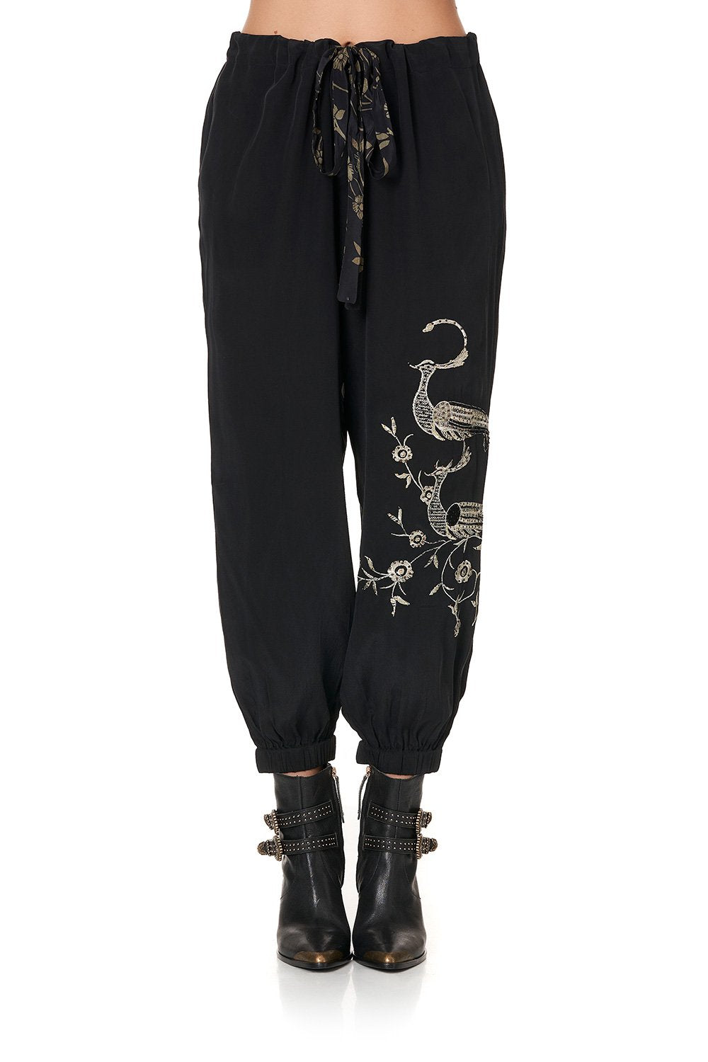 TIE FRONT HAREM PANT THE JEWELLED ARROW