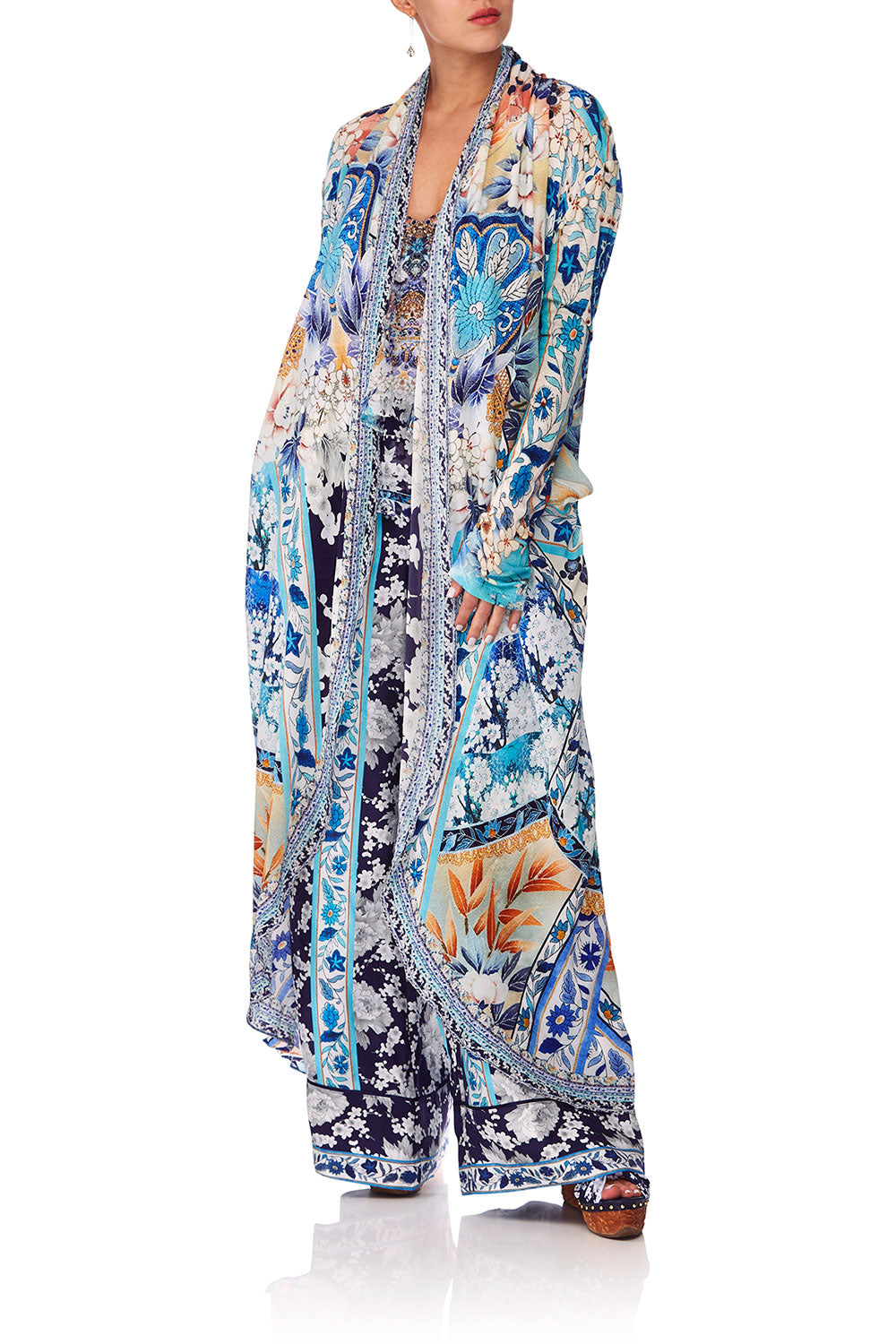 CAMILLA TOKYO TRIBE LONG CASUAL JACKET W POCKETS