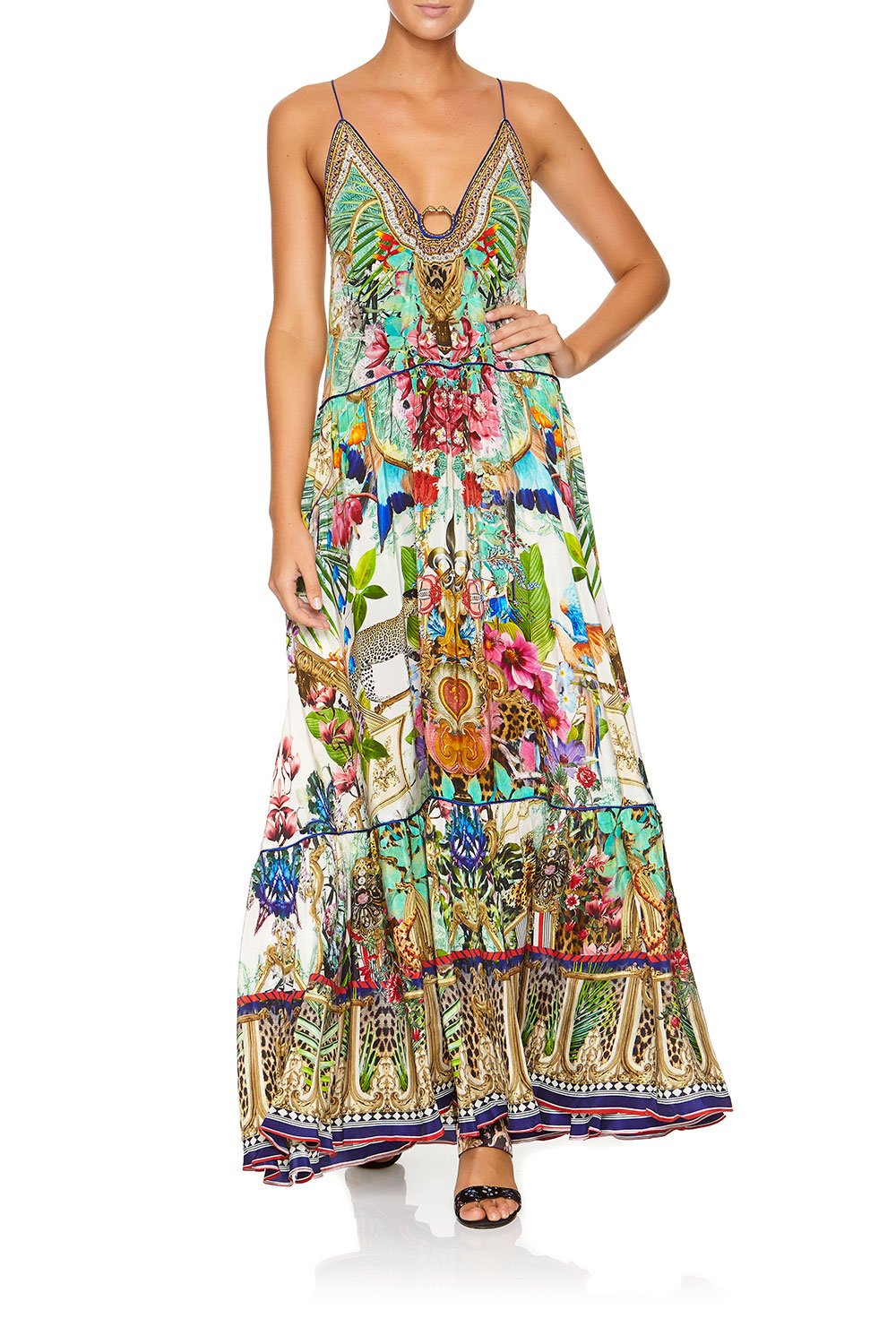 CAMILLA U-RING MAXI DRESS CHAMPAGNE COAST