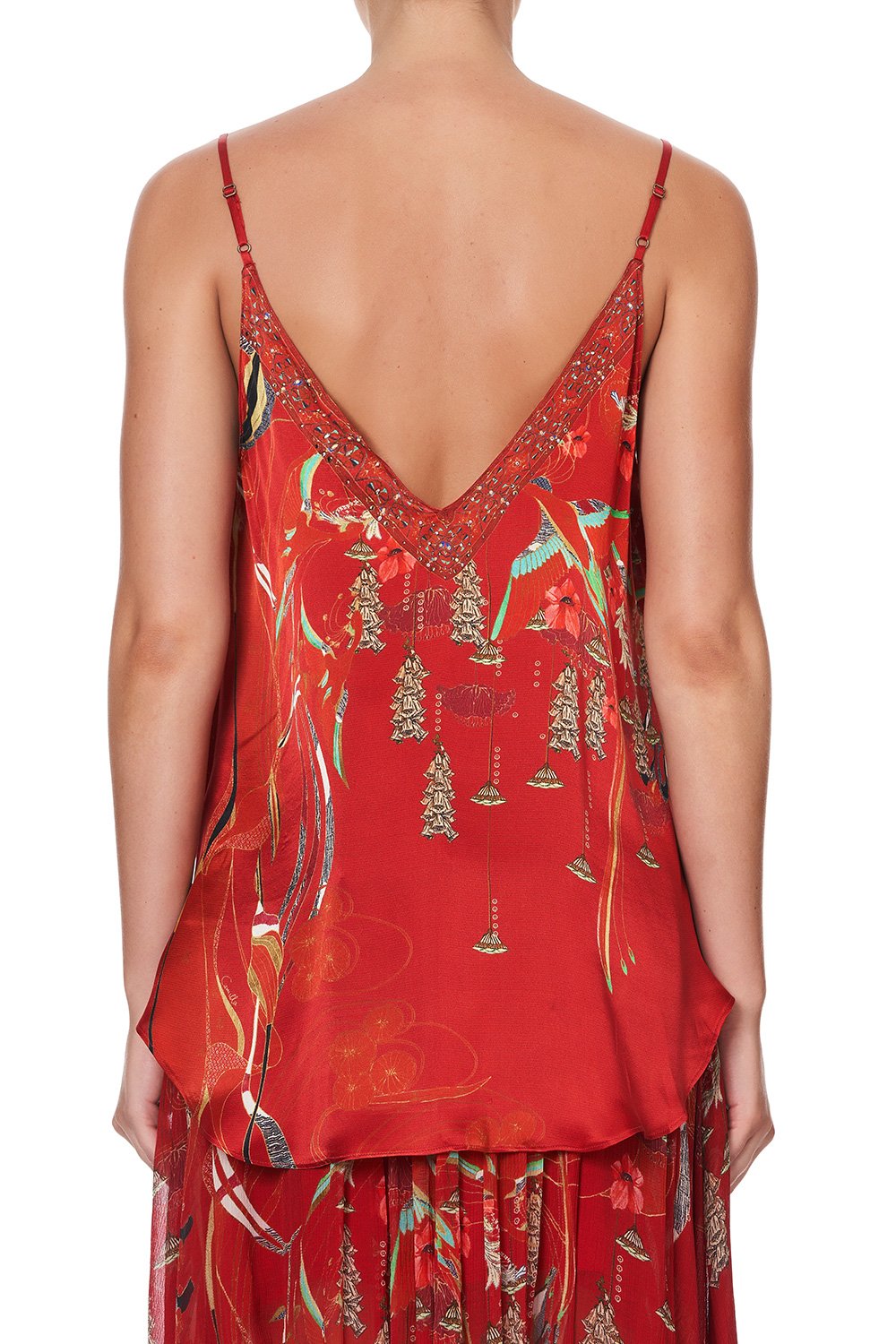 V NECK CAMI FORBIDDEN FRUIT