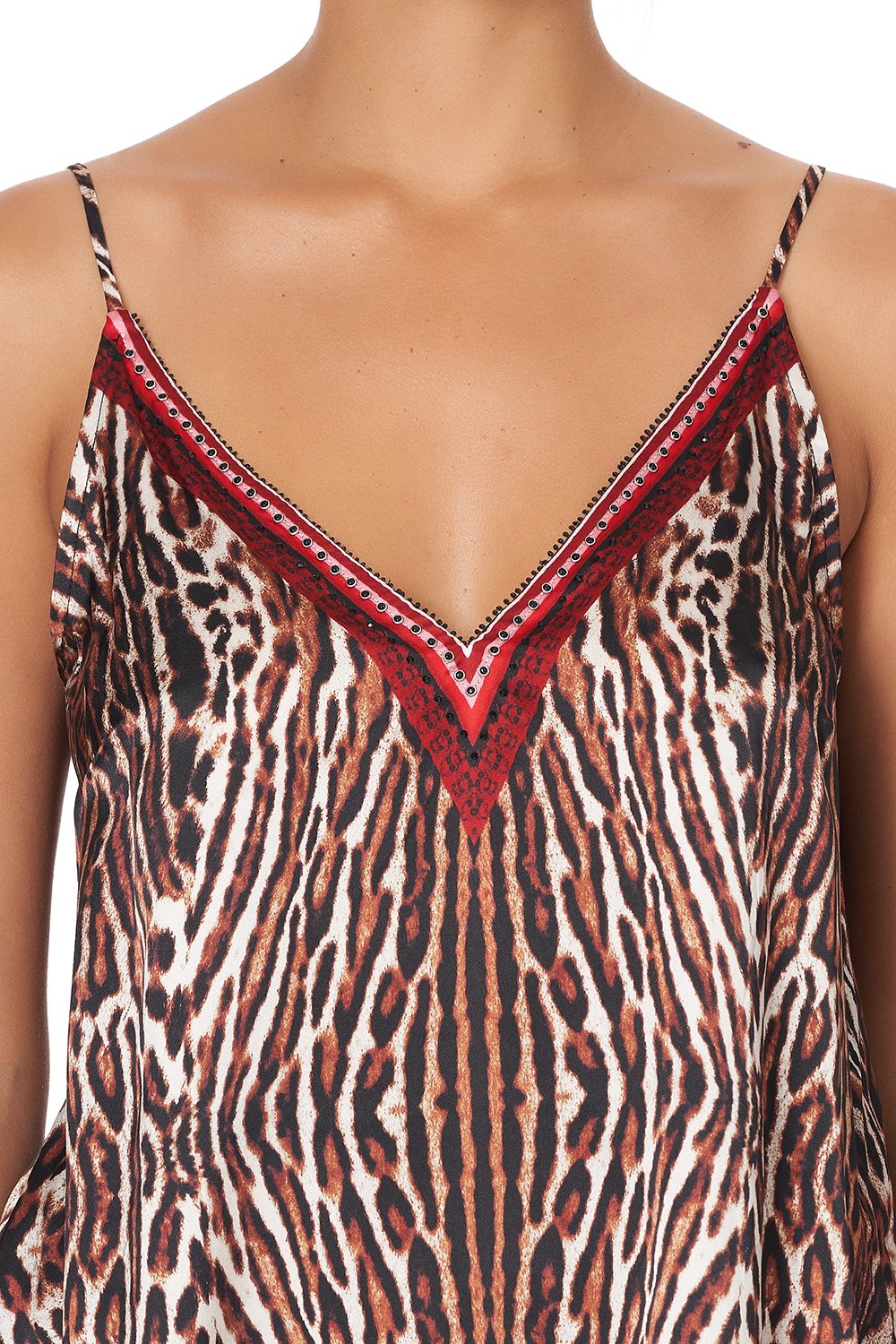 V NECK CAMI PIRATE PUNK