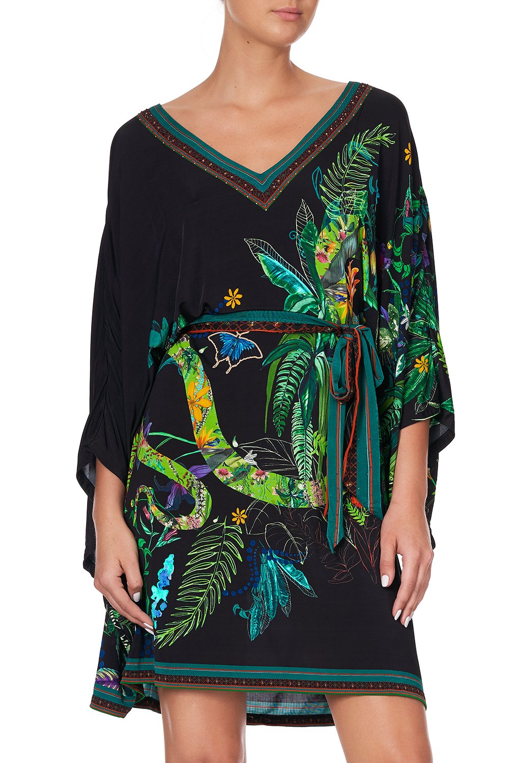 V NECK JERSEY SHORT KAFTAN TIE RIVER CRUISE