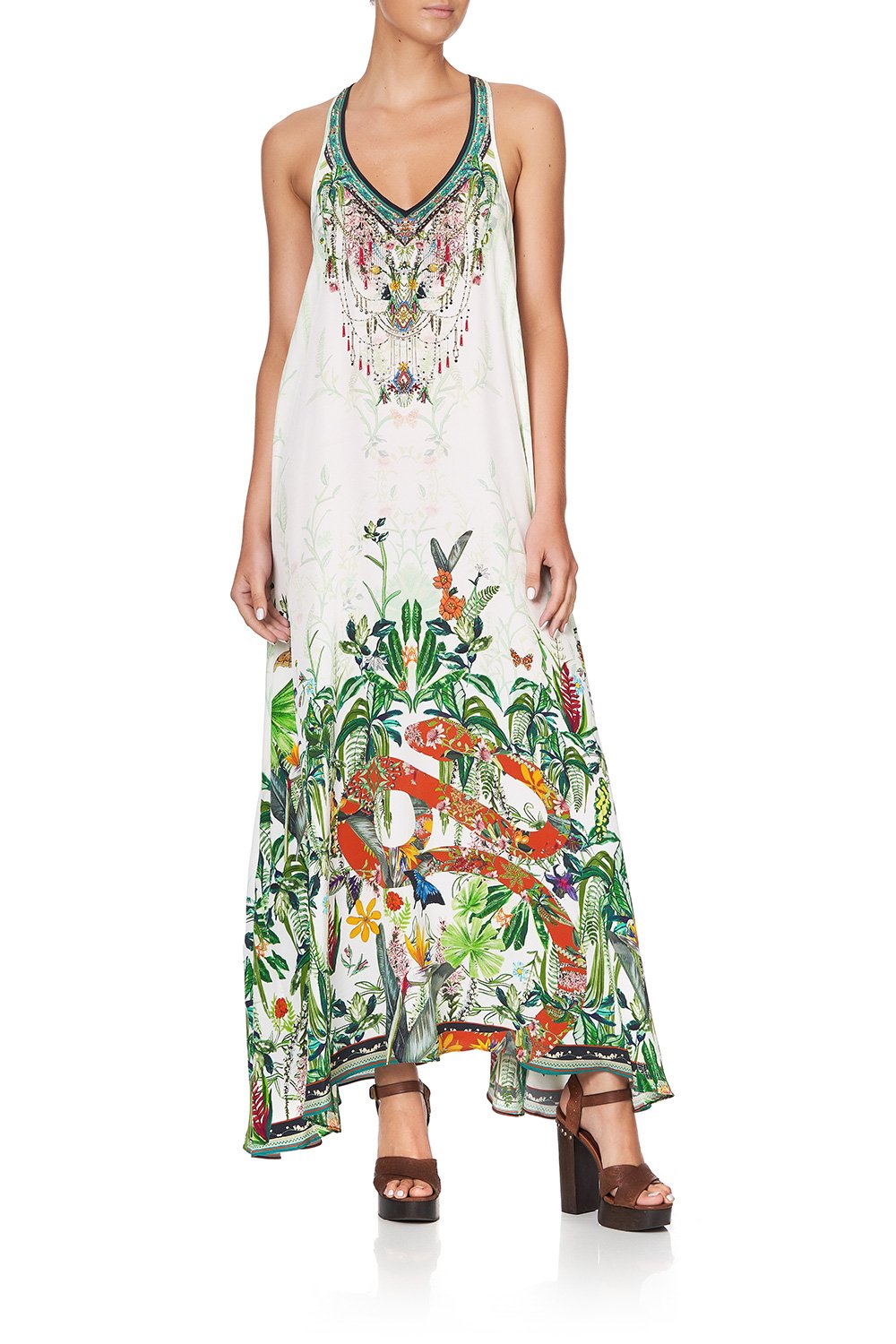 V NECK RACERBACK DRESS DAINTREE DARLING