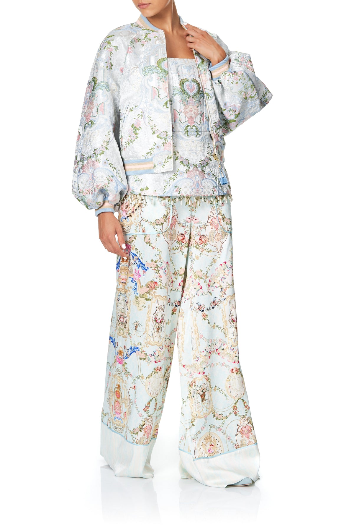 LOUNGE TROUSER WITH CUFFS VERSAILLES SKY