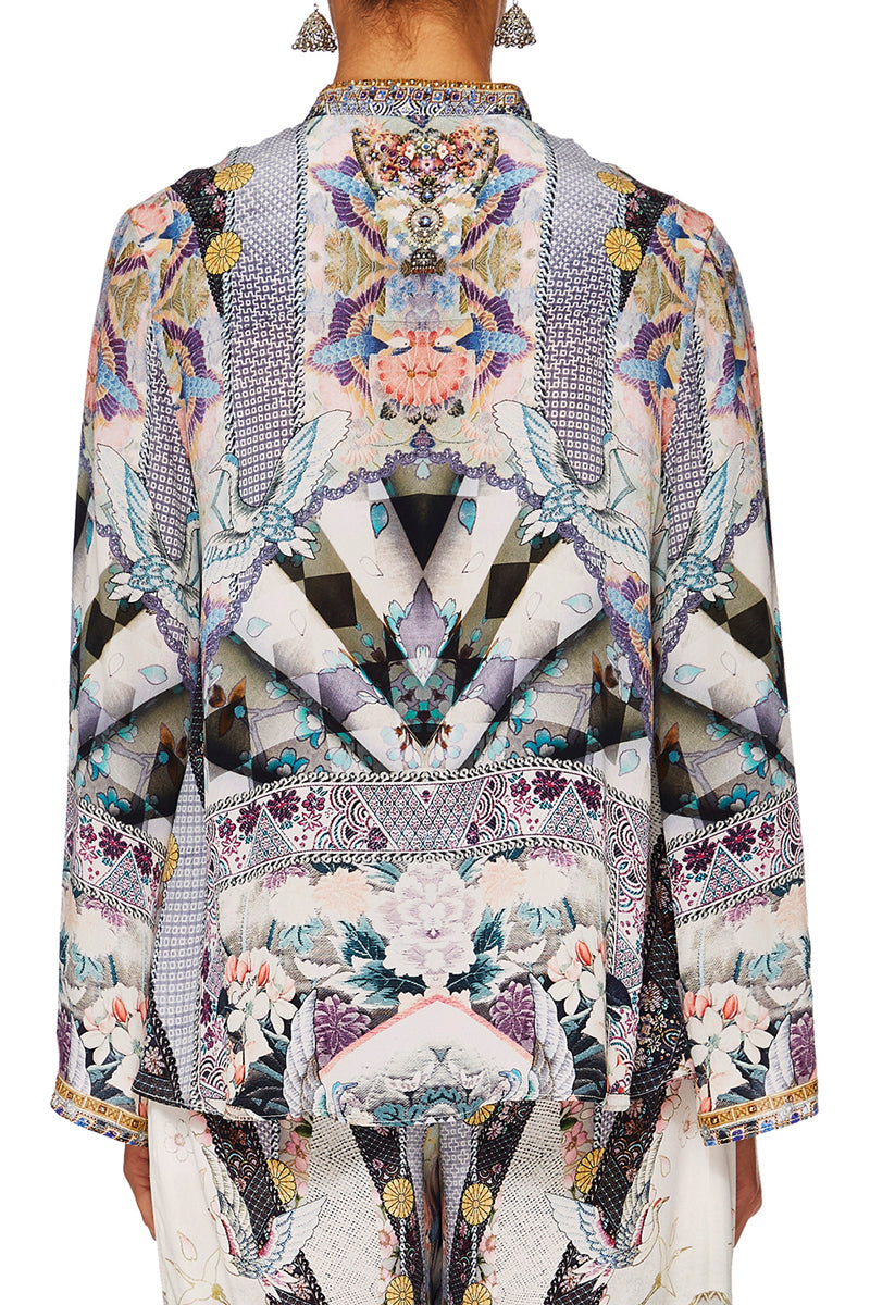 CAMILLA IN HER SHOES WIDE SLEEVE BUTTON UP BLOUSE