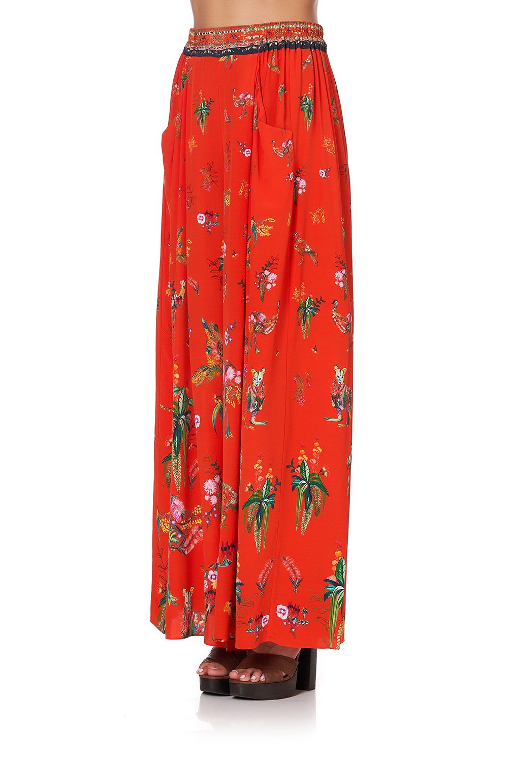 WIDE LEG PANT WITH GATHERED POCKETS CINEMA PARADISO