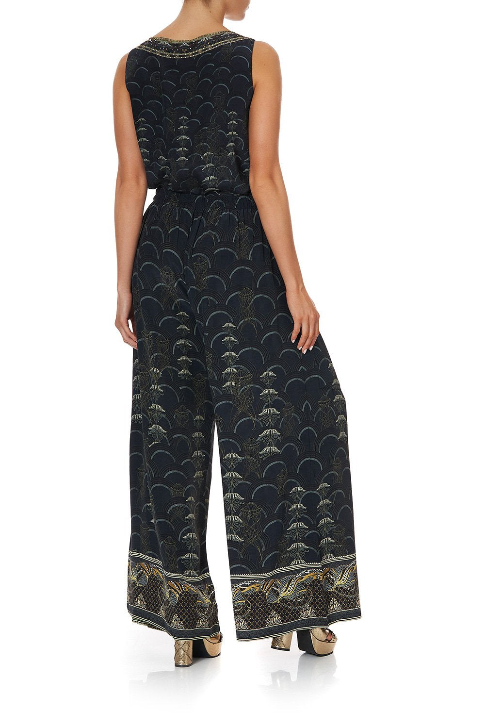 WIDE LEG TROUSER WITH FRONT POCKETS WISE WINGS